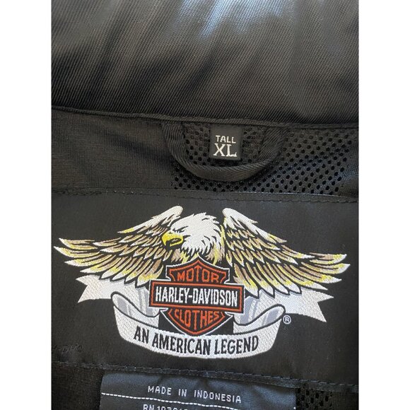 Harley Davidson XL Vintage Motorcycle Racing Jacket With Stripes - Picture 15 of 16